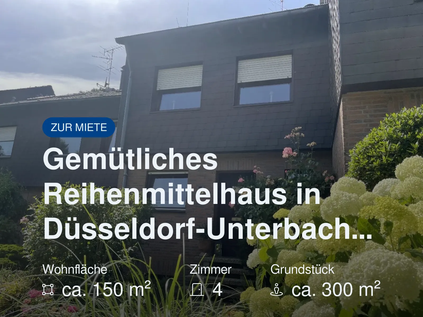 Neu im Angebot: Gemütliches Reihenmittelhaus in Düsseldorf-Unterbach…