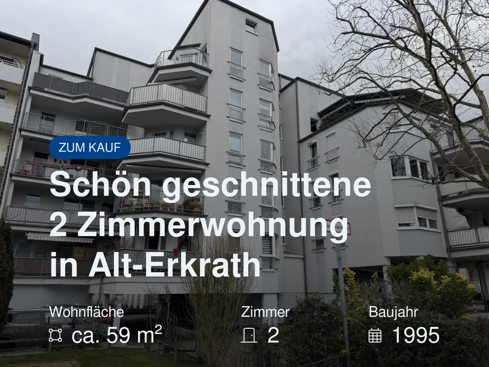 Neu im Angebot: Schön geschnittene 2 Zimmerwohnung in Alt-Erkrath